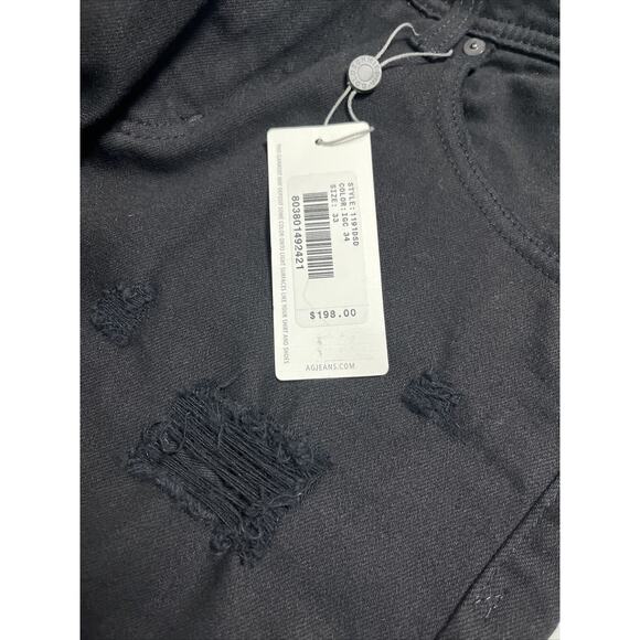 AG Adriano Goldschmied Jeans Mens 33x34 The Nomad Modern Slim Black Denim NWT - Picture 5 of 11